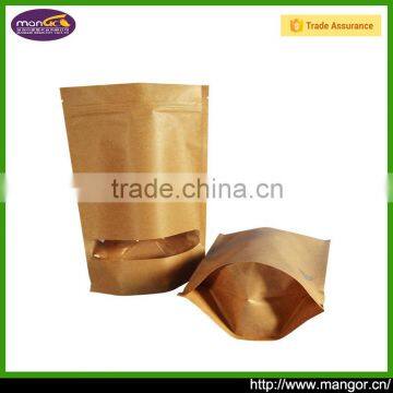 Free Sample Packing Food Safe ISO9001:2008 Without Printing White Or Brown Bag Kraft Paper White With Clear Window photo-4