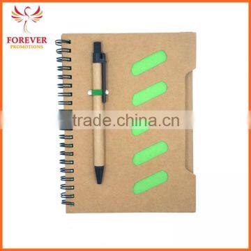 Wholsesale Custom Logo White Paper Notebook 17.7*13.0CM Eco Recycled Notebook With Eco Pen Hardware Cover Jotter photo-3