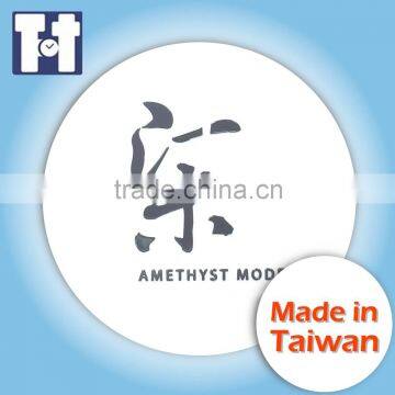 Sticker Name Tag Silver Foil Sticker Designed