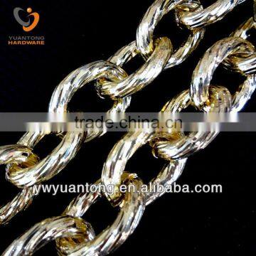 Wholesale fashion cut face aluminum belt chains