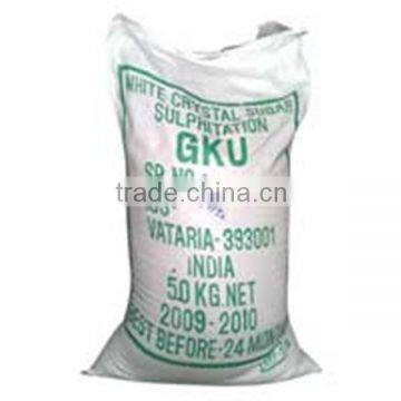 China woven packaging bag 50kg white sugar bag 25kg