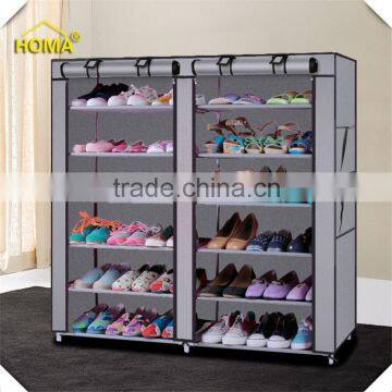 Home Shoe Rack Storage Shelves Organizer 6 Layer 12 Grid Portable