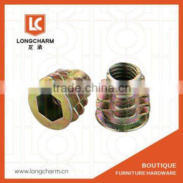 connecting alloy insert nut for wood