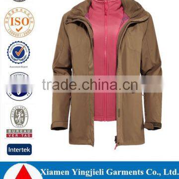 3in1 women Jacket polyester ski jacket winter Coat Windbreaker Skiing jacket