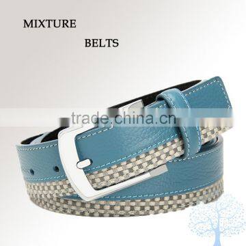 Small MOQ can accept,leather belt men in different color