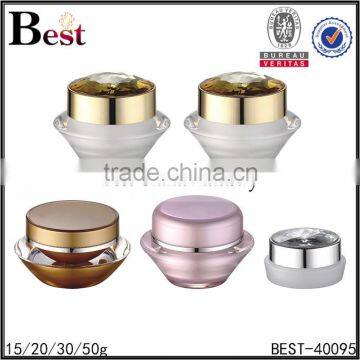 15g 20g 30g 50g frosted, customized color, acrylic material luxury cream jars