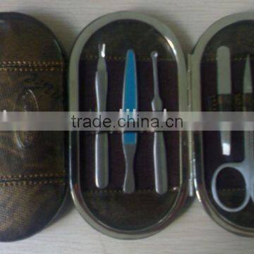 MRT-099 6pcs Pretty PU bag carbon steel pedicure set