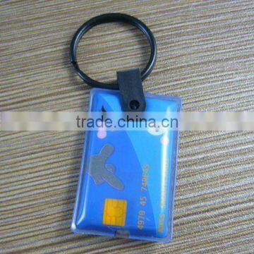 Fashion PVC key chain led flashlight