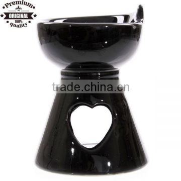 ceramic heart cutout light oil burner