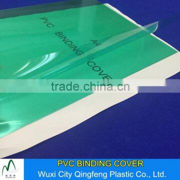 0.1-0.6mm A4 A3 Green Color PVC Binding Covers Red Blue Plastic Binding Sheets For Book