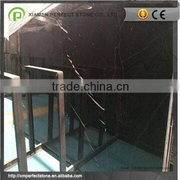 White Stripe In Black Marquina Marble With Hot Sale