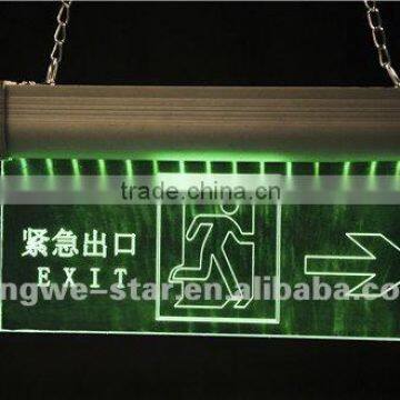 crystal led restroom sign