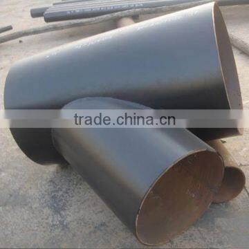 ASTM A 335 P91 45 degree high pressure hydraulic carbon Weye tee pipe fittings .