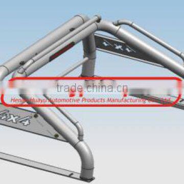 3"Stainless steel roll bar with handrail and 2 rails for Toyota Hilux Vigo