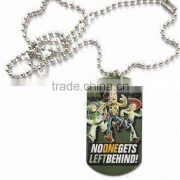 promotional Stainless Steel Metal Dogtag with Necklace