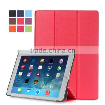 Cheap price shenzhen factory colorful slim magnet leather folders for iPad pro