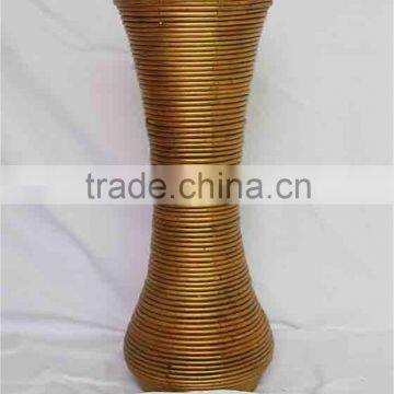 Best quality eco-friendly PE rattan handwoven rattan floor vases