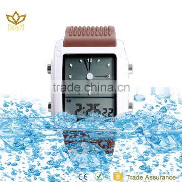 2016 popular silicon water resistant men watch 1086