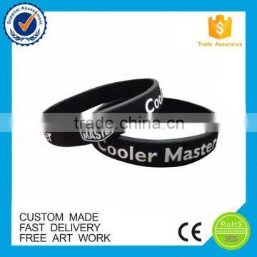 Promotion cheap free artwork silicone wristbands for party