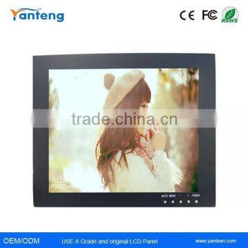 LED backlight 1000 nits brightness17inch Sunlight Readable LCD monitor with VGA YPbPr AV1 AV2 AV out