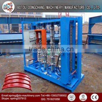 Zinc warehouse metal roofing electric crimping curving roll forming machine