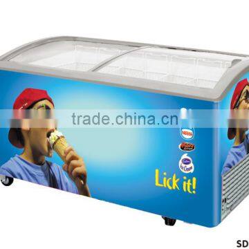DISPLAY FREEZER supermarket ice cream freezer 100-700L