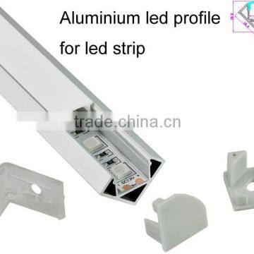 China supply PMMA cover aluminum led profile housing for kitchen