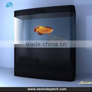 Big Acrylic fish tank, table floor black acrylic Fish tank with LED for home decoration