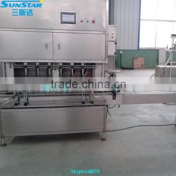 Automatic linear type shampoo filling machine for olive cooking sunflower oil in bottle barrel or jar can