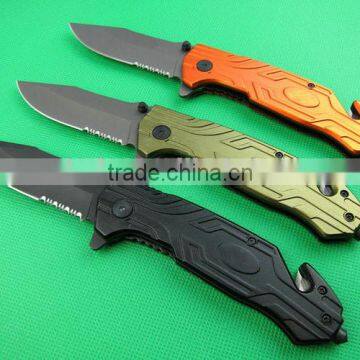 OEM Best selling most popular folding rescue knife with Seat Belt UDTEK01261