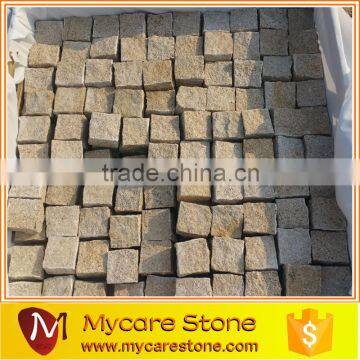 Cheap Natural split 10x10cm g682 granite cobble stone