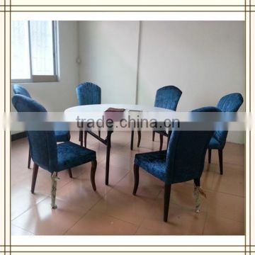 Folding white PVC banquet round table (F001)