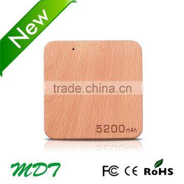 Marvel Universe 5200mah External Wireless Wooden Power Bank photo-6