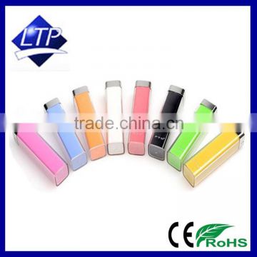 Hotselling power bank , lipstick Power Bank 2600mAh, smart portable power bank