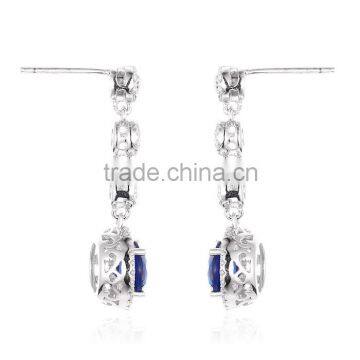 Custom Earring Zirconia Silver Wholesale Guangzhou Lovans Silver Jewelry Wholesale SED110W photo-3