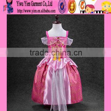 2015 latest design boutique shop hot sale dress alibaba new arrived strap cinderella dress for kids girl