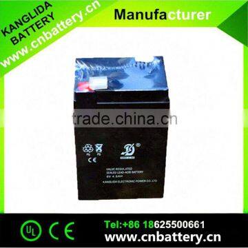 6v4.5ah agm battery, lead acid battery for building intercom