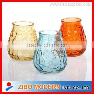 Multiple color tealight candle holder/glass canister