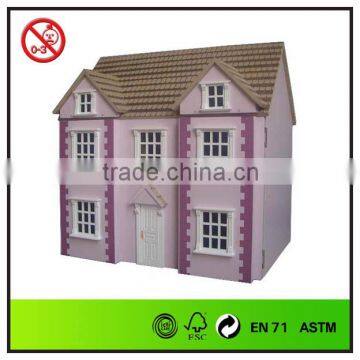 hot sale wooden dollhouse with accessories