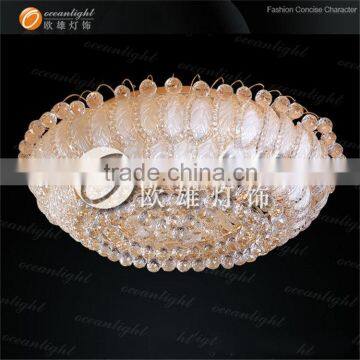 Crystal Golden Ceiling Lighting Big Round Golden Chandelier Crystal Ball Assemble Ceiling for Meeting Room/hotel Hall OW602 photo-6
