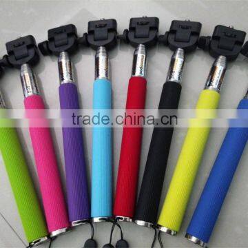 Selfie stick monopod ( 8 colors),Extendable Selfie Stick Holder,flexible selfie monopod