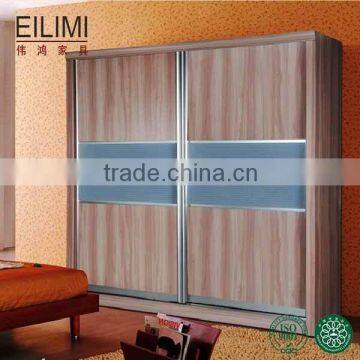 Natural luxury arc edging 2 sliding door wardrobe bedroom decoration designs