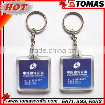 Guangzhou high quality acrylic photo frame keychain