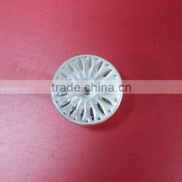 Round Flower Design Zinc Alloy Furniture Knobs and Ivory White Cabinet and Drawer Knob photo-2