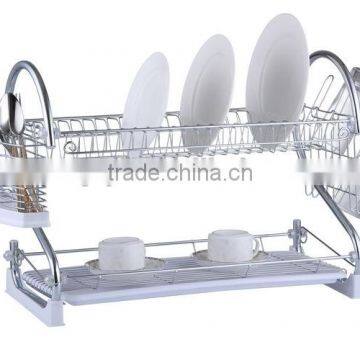 2 tier chrome dish rack