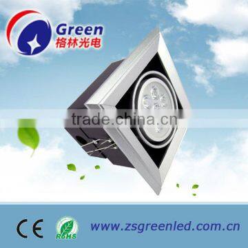 high efficiency 9w led grille light, ceiling 9w led grille light for retail displays