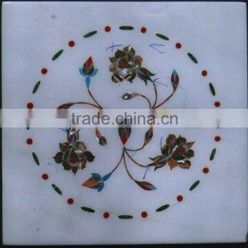 semi precious tile medallion