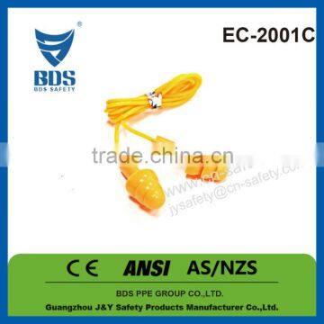 2015 Ce ansi as nzs custom molded disposable corded foam ear plugs