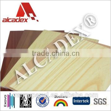 decorative wall panel 6mm indoor/outdoor, wood finishing acp, wall paneling construction material