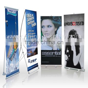 Aluminum advertising free standing banner stand